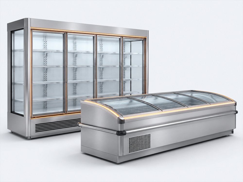 Vitrines e ilhas refrigeradas