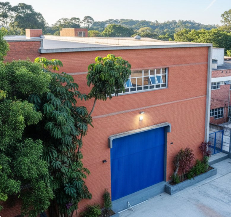 Fachada da unidade industrial da AISEN.